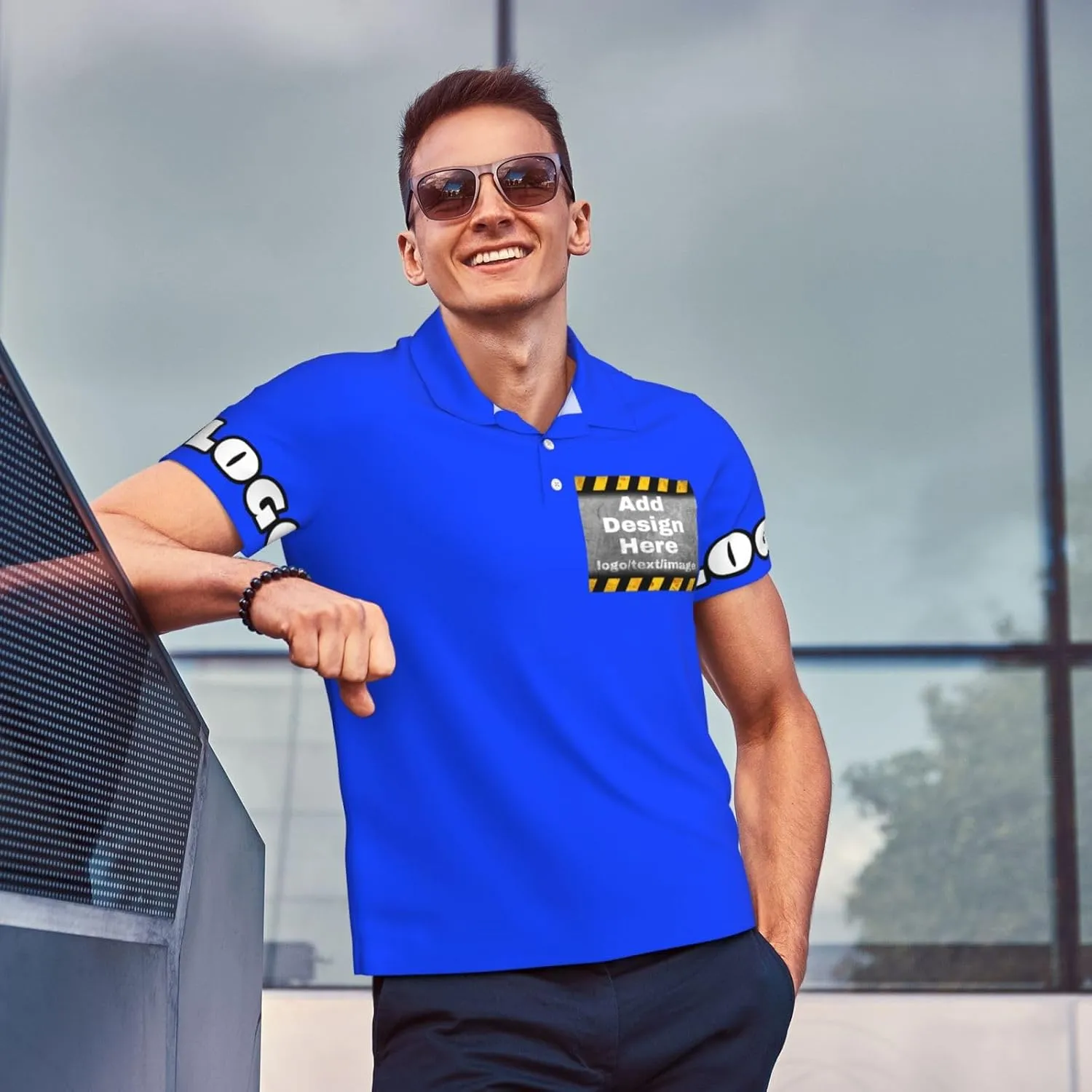 Custom Polo Shirt for Men Women Design Your Own Printed Front Back and Sleeve Personalized with Logo & Text