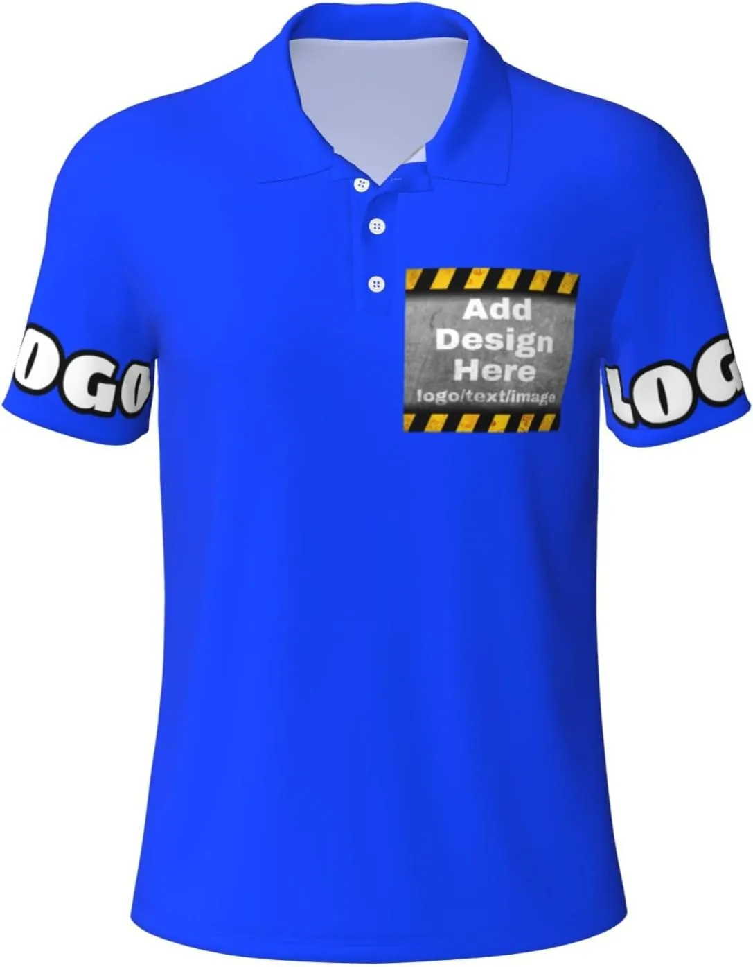 Custom Polo Shirt for Men Women Design Your Own Printed Front Back and Sleeve Personalized with Logo & Text