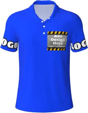 Custom Polo Shirt for Men Women Design Your Own Printed Front Back and Sleeve Personalized with Logo & Text