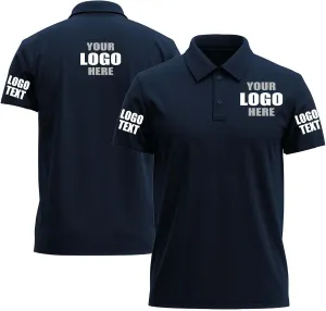 Custom Polo Shirts Desgin Your Own Text/Logo/Photo Personalized Golf Work Polo Customized FrontBack Embroidered Print