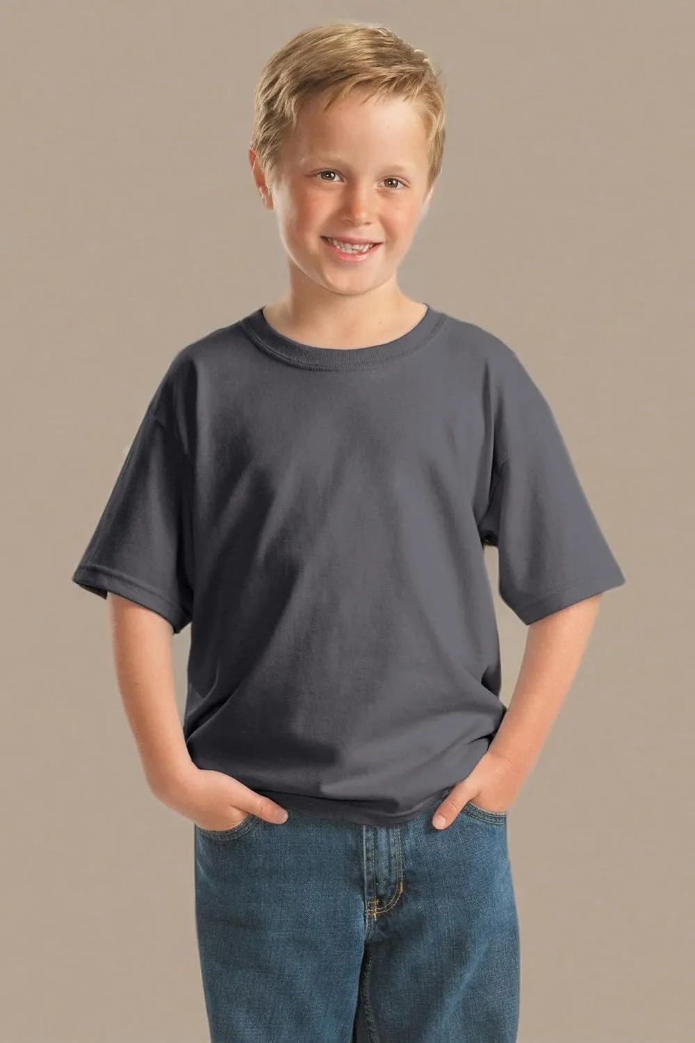 Gildan Youth Heavy Cotton T-Shirt, Style G5000B, 2-Pack
