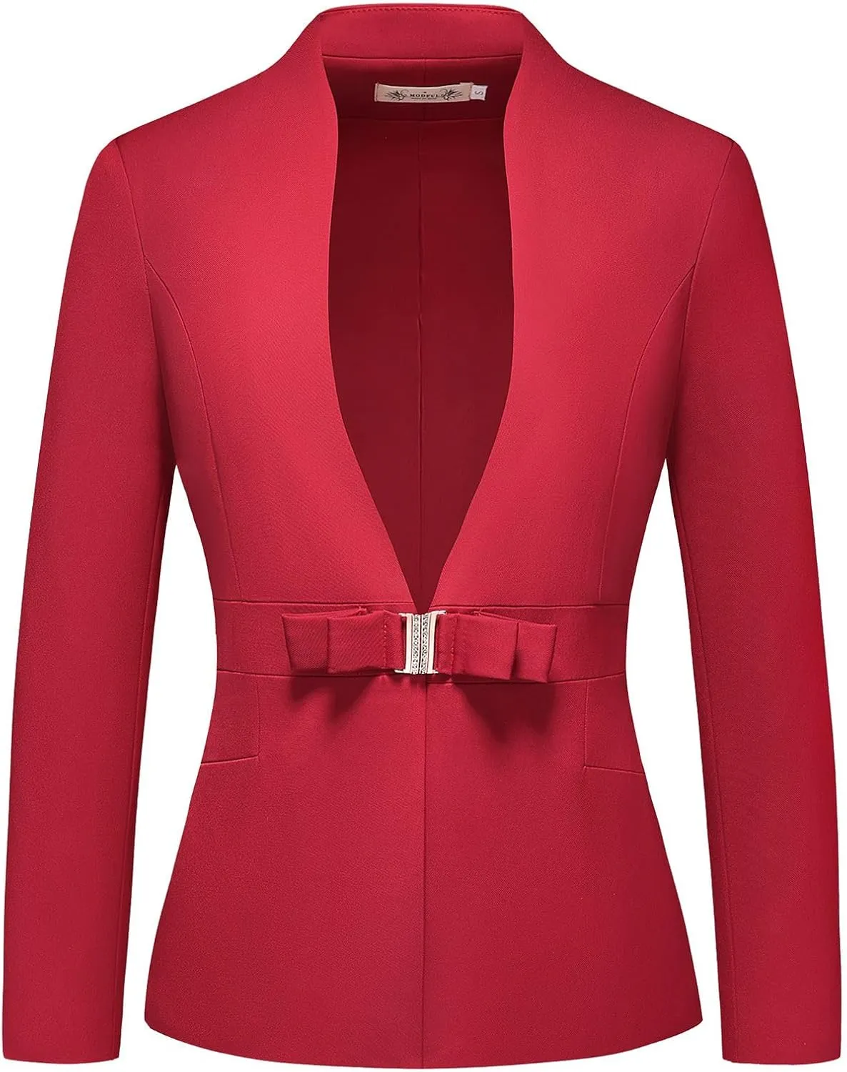 MODFUL Women's Business Pant Suit Set 2 Piece Slim Fit Blazer Jacket One Button Buckle Closure Lady Work Suit for Office