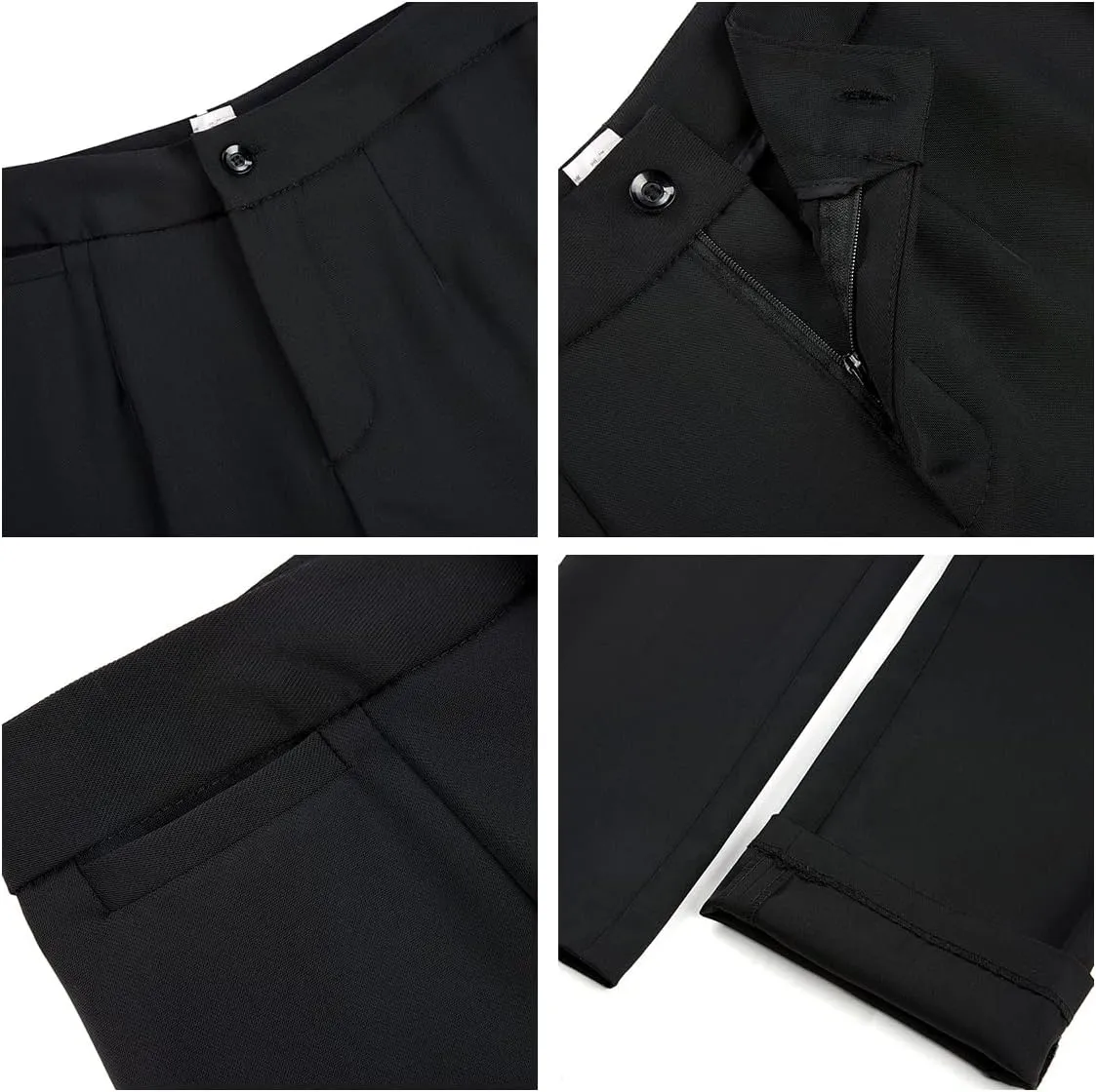MODFUL Women's Business Pant Suit Set 2 Piece Slim Fit Blazer Jacket One Button Buckle Closure Lady Work Suit for Office