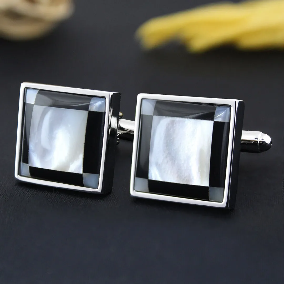 Peluche King's Stone Mother of Pearl Cufflinks