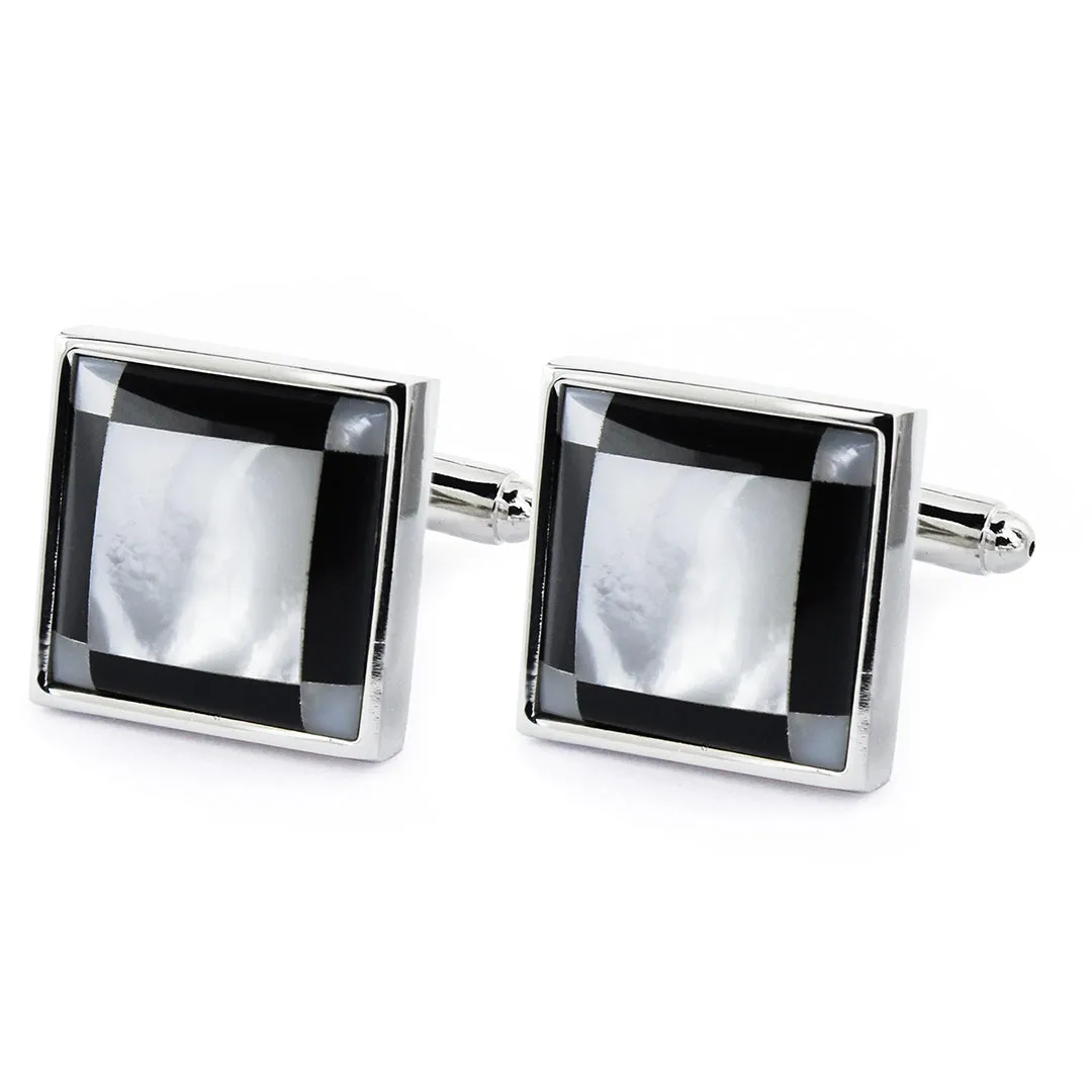 Peluche King's Stone Mother of Pearl Cufflinks