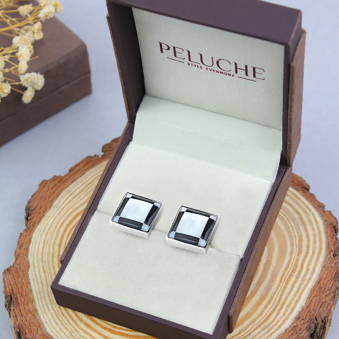 Peluche King's Stone Mother of Pearl Cufflinks
