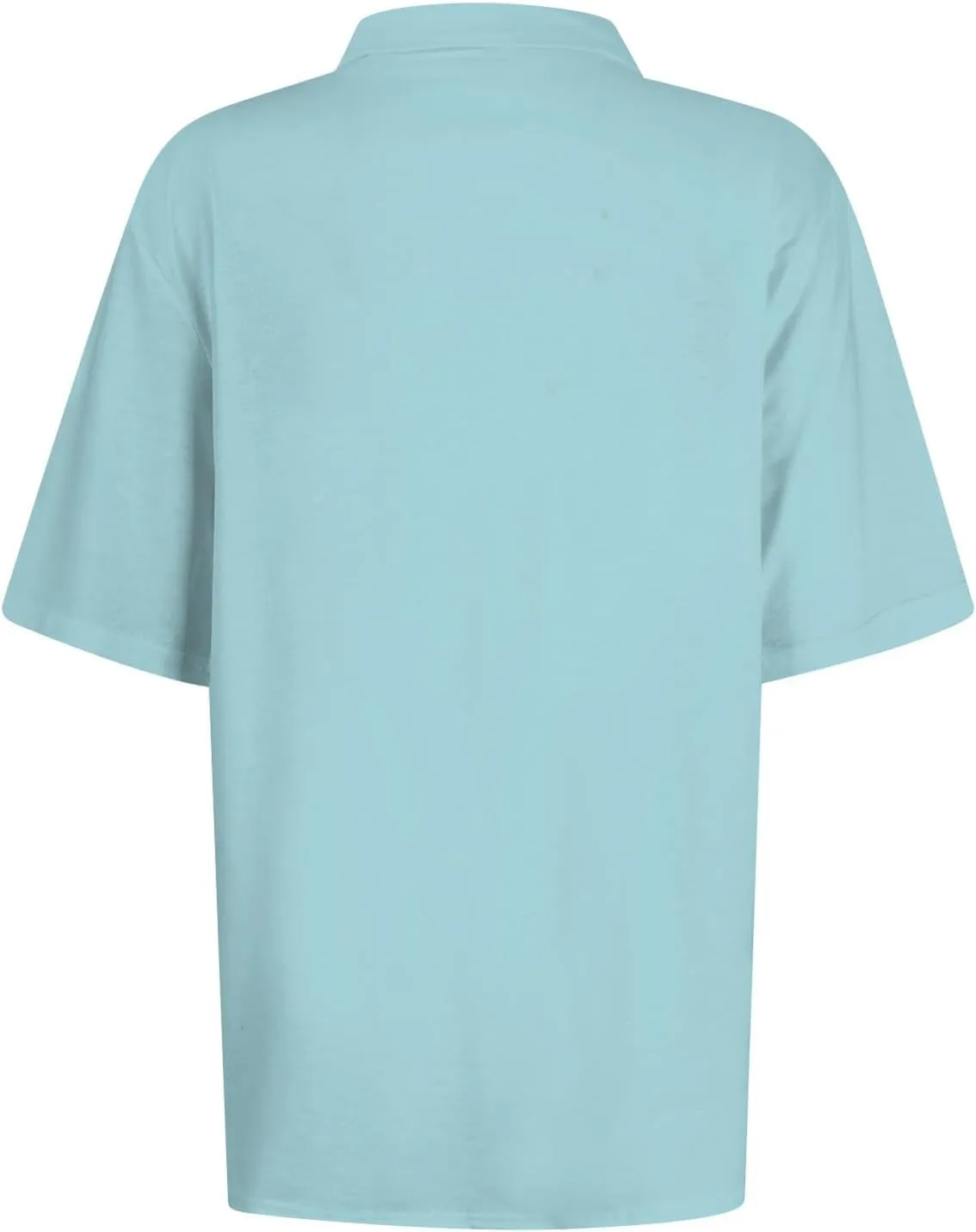Womens Golf Shirt Polo Neck Short Sleeve Button Basic Top Summer Business Casual Tunic